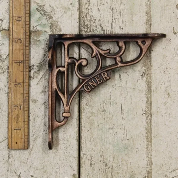 Corinthian antique iron shelf bracket 20.5x20cm - Image 18
