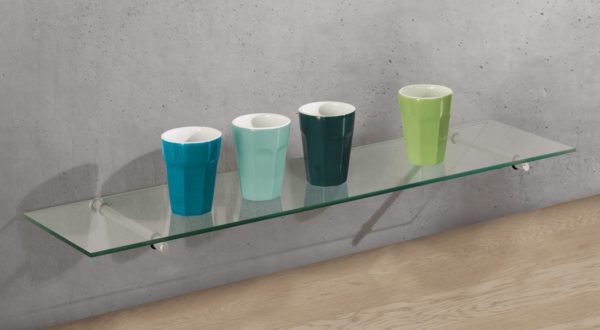 Floating Glass Bracket 15cm (Pair) - Image 2