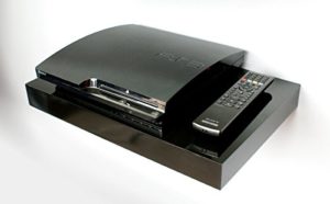 Black Media Floating Shelf Kit 45x30x5cm