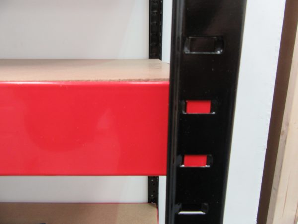 Boss Shelf Kit 5 Wood shelves Red/Black (H)180x(W)90x(D)30cm - Image 2