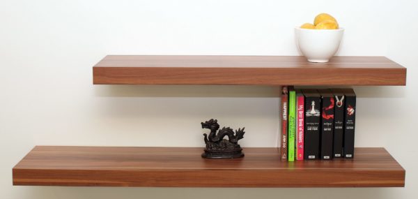 Floating Shelf Kit | Walnut | 90x25x5cm - Image 3
