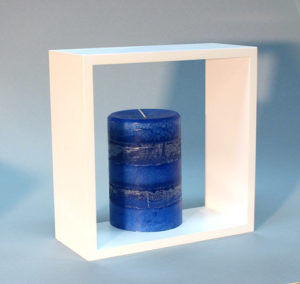 White Wall Cube Shelf 25x25x10cm