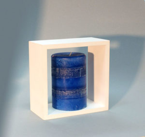 White Wall Cube Shelf 20x20x10cm