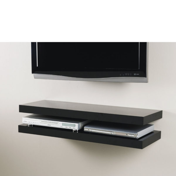 Black Floating Shelf 115x30x5cm - Image 2