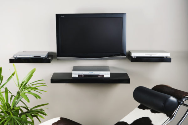 Floating Shelf | High Gloss Black | 150x25x5cm - Image 4