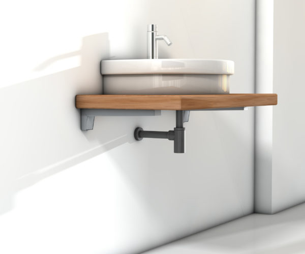 Silver Sink Bracket 30cm (each)