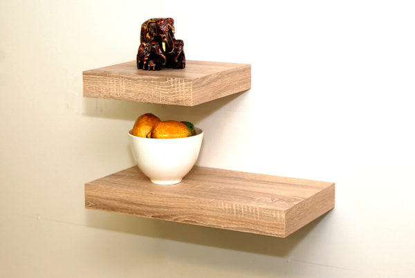 Floating Shelf Kit | Oak | 44.5x25x5cm - Image 3