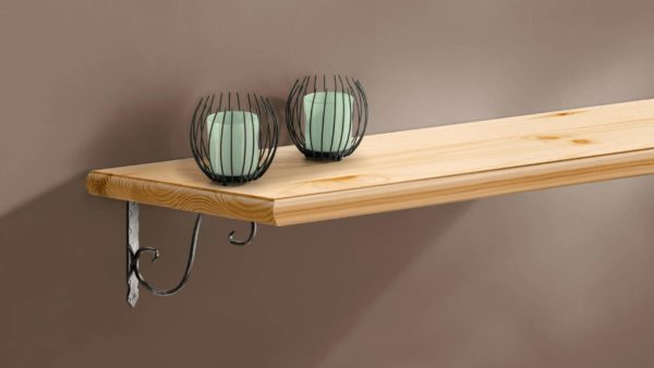 Ornamental Shelf Bracket Black 20x15cm (Each) - Image 2