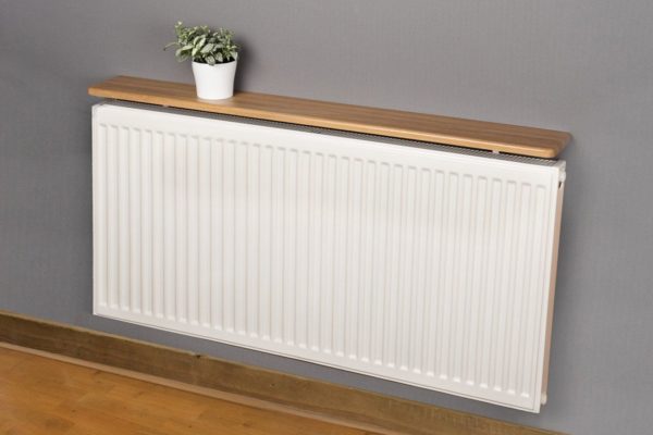 Rounded Radiator Shelf | Ash Oak | 120x15x1.8cm - Image 2