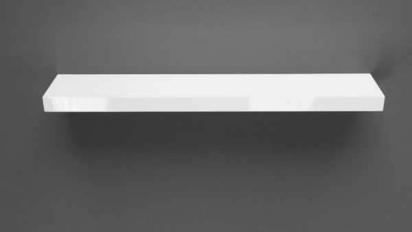 Gloss White Floating shelf 80x15x3.8cm