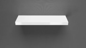 Gloss White Floating Shelf 60x20x3.8cm