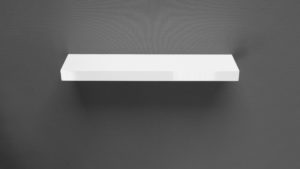 Gloss White Floating shelf 60x15x3.8cm