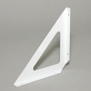 Tri Bookend Bracket White 19x19cm