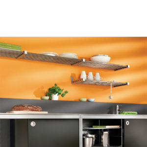 Stainless Tube Shelf 80x30x2.5cm