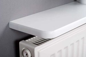 White Rounded Edges Radiator Shelf  60x15x1.8cm