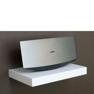 Gloss White Media Floating Shelf Kit 45x30x5cm