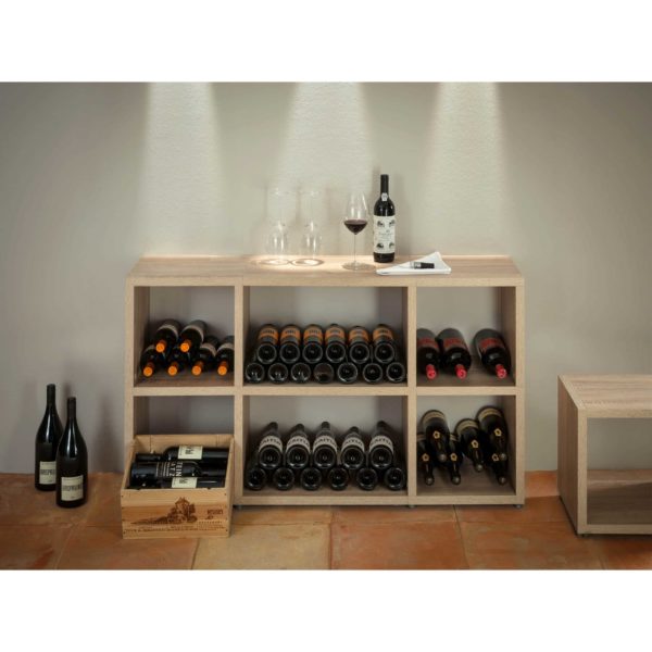 Modular 15 Cube Oak <br> 109.6L x 182.8H x 32.8D - Image 3