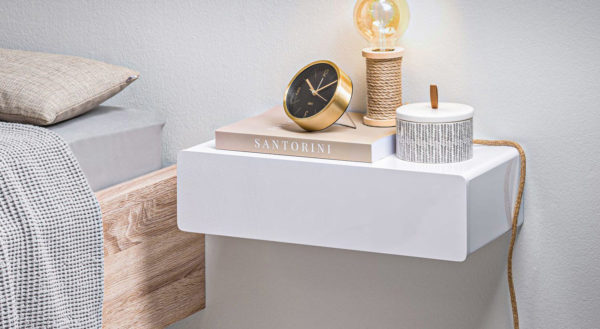 CASSY Shelf with Drawer | White | 51x27.5x13.5cm - Image 4