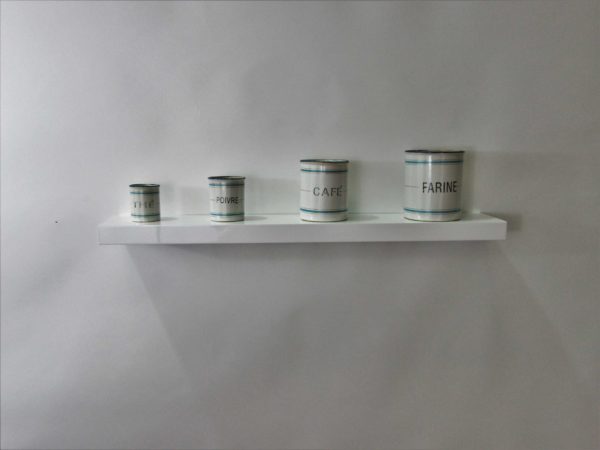 Gloss White Floating shelf 80x15x3.8cm - Image 3