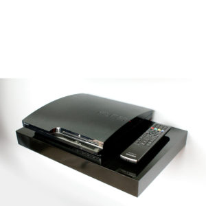 Black Media Floating Shelf Kit 45x30x5cm