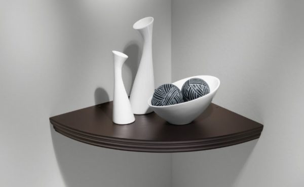 Profile Corner Floating Shelf 45x45x4.5cm  Espresso