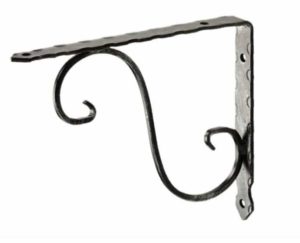 Ornamental Shelf Bracket Black 28x20cm (Each)