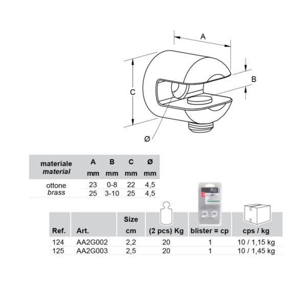 Round Mini Clip (pair) - Image 2