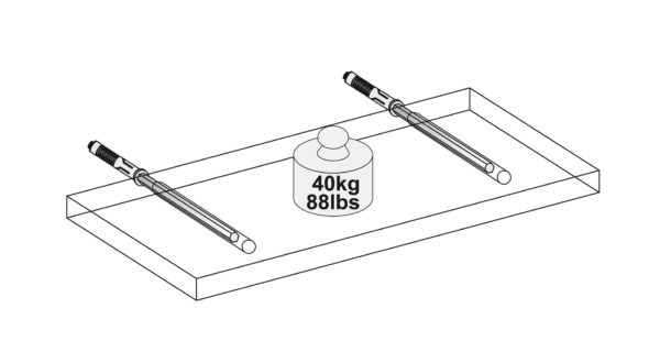 Floating Shelf Brackets (Strongfix)1-10cm <br> (pair) - Image 6